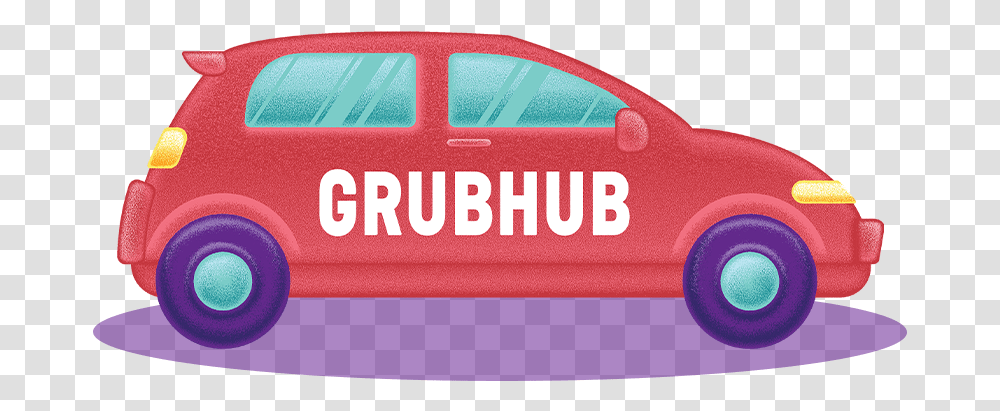 Grubhub Driver Rewards Car Grubhub Driver, Vehicle, Transportation, Automobile, Logo Transparent Png