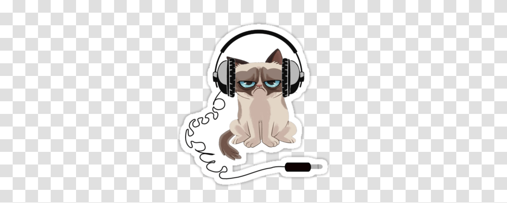 Grumpy Cat Headphones Tank Women Mutinyaudio U203a Portfolio Head Phones, Electronics, Headset, Sunglasses, Accessories Transparent Png