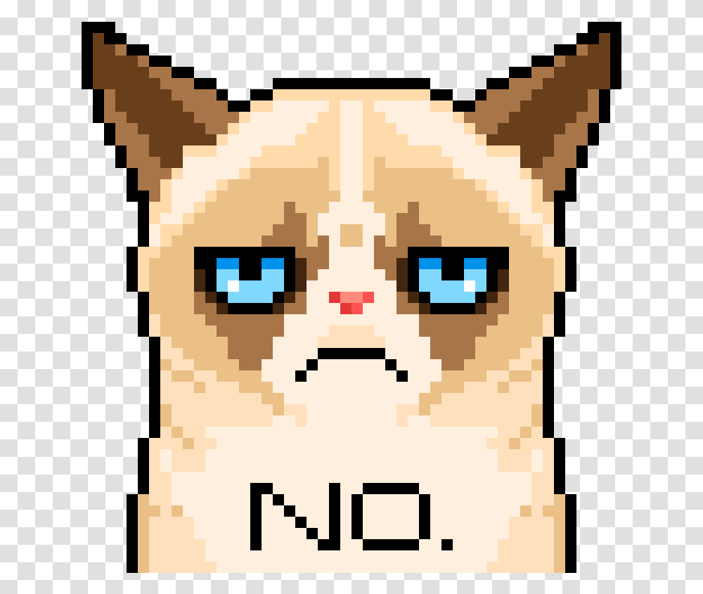 Grumpy Cat Pixel Art, Rug, Pet, Animal, Mammal Transparent Png