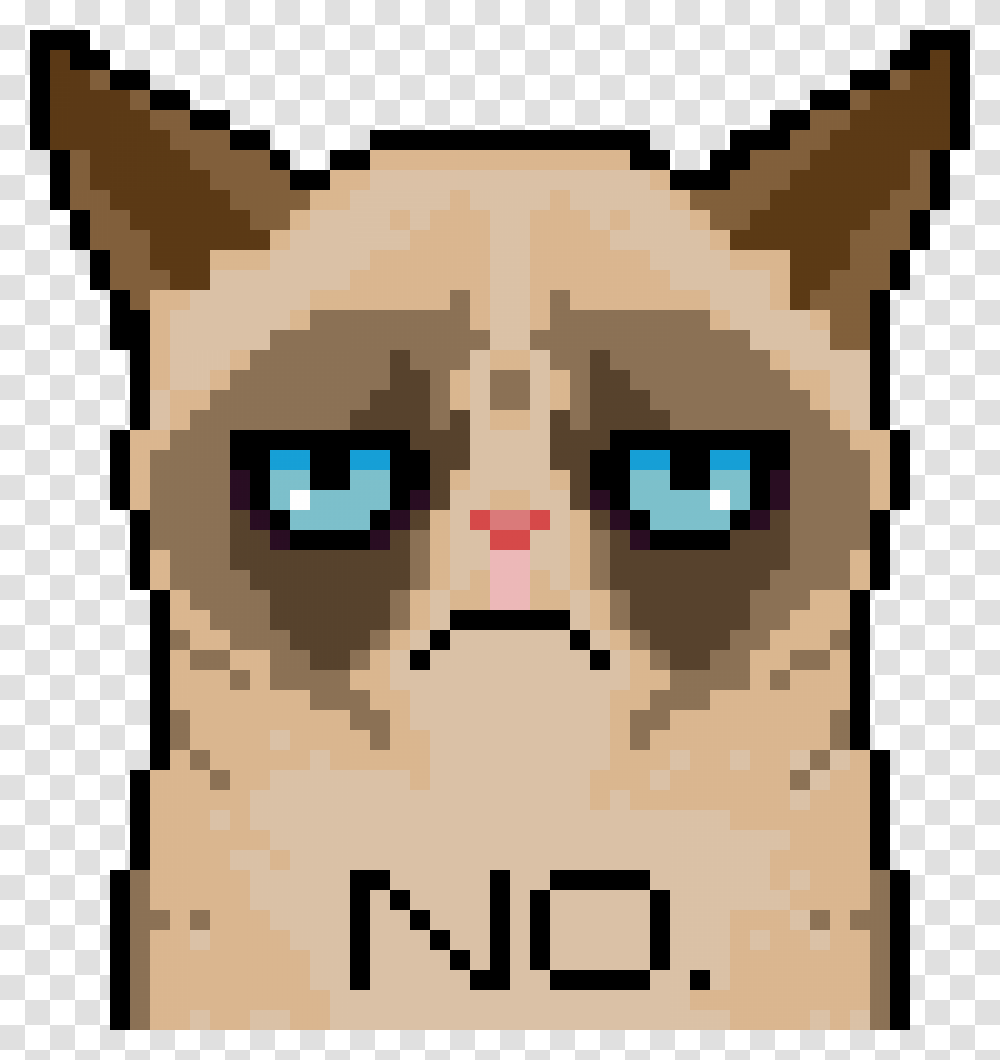 Grumpy Cat Pixel Grumpy Cat Cross Stitch, Rug, Pet, Animal Transparent Png