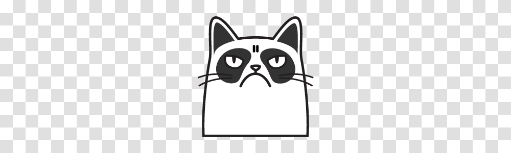 Grumpy Cat Simtong Line Stickers Line Store, Label, Pet, Animal Transparent Png