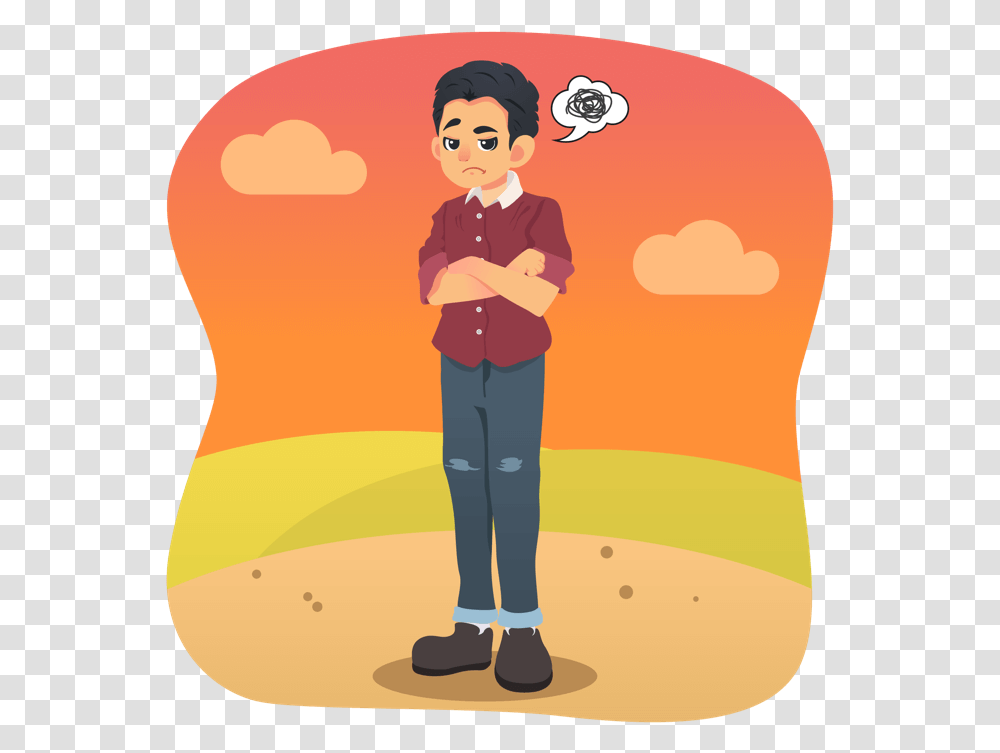 Grumpy Disappointed Man Standing Outside, Person, Hand, Video Gaming, Pants Transparent Png