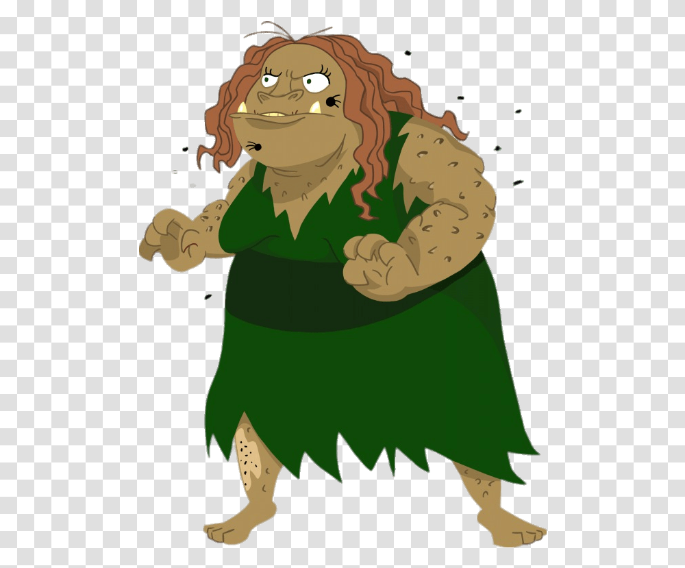 Grundulla The Ugly Ogre Ugly Cartoon Characters With Curly Hair, Elf, Plant...