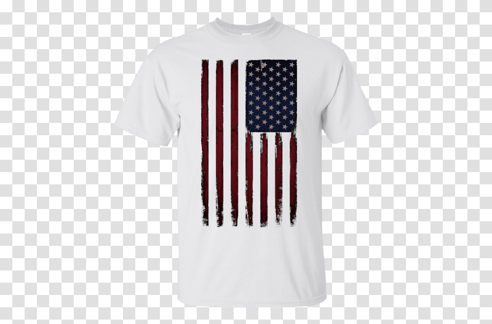 Grunge American Flag Flag Of The United States, Apparel, T-Shirt Transparent Png