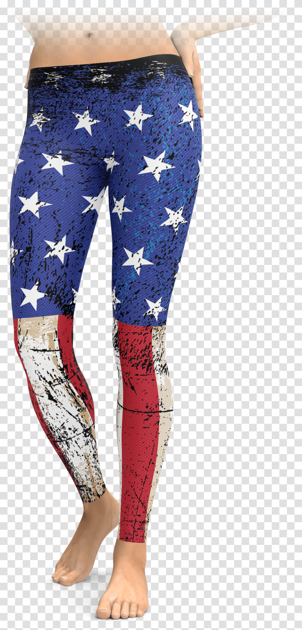 Grunge American Flag, Pants, Apparel, Tights Transparent Png