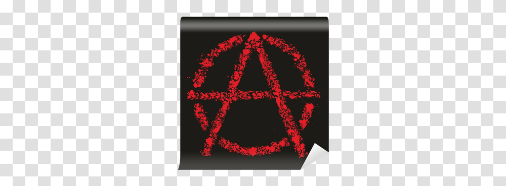 Grunge Anarchy Symbol Vector Illustration Wall Mural • Pixers We Live To Change Circle, Rug, Text, Triangle, Logo Transparent Png