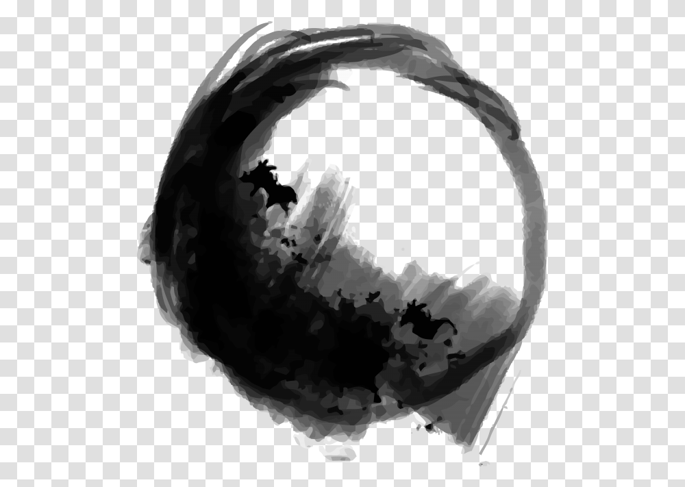 Grunge Brush Stroke Black Stains, Sphere, Astronomy, Outer Space, Universe Transparent Png