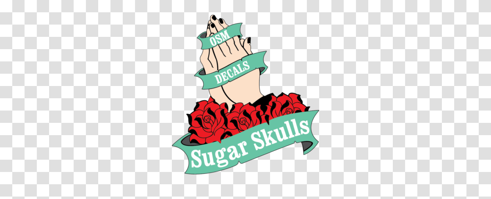 Grunge California Flag Detailed Sugar Skull Sticker Series, Plant Transparent Png