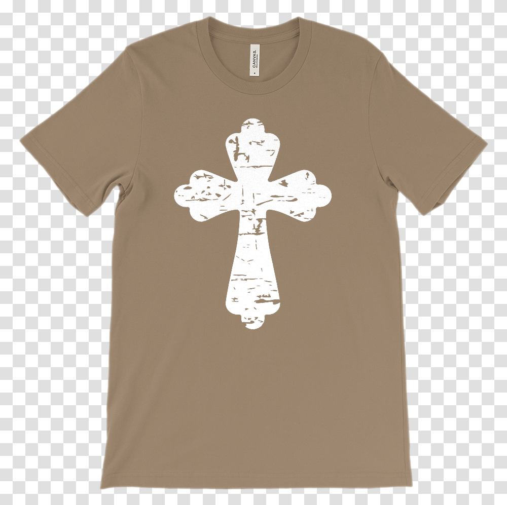 Grunge Cross Cross, Apparel, T-Shirt Transparent Png