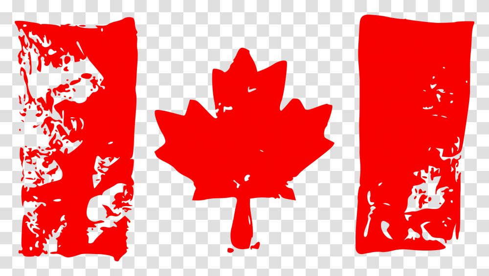 Grunge Flag Of Canada 5 Canada Flag, Leaf, Plant, Tree, Maple Leaf Transparent Png