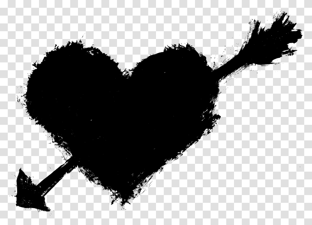 Grunge Heart, Gray, World Of Warcraft Transparent Png