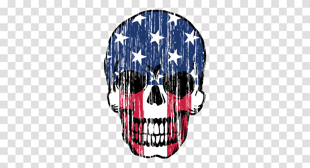 Grunge Patriotic Skull Decal Black And White Patriotic, Art, Text, Symbol, Hourglass Transparent Png