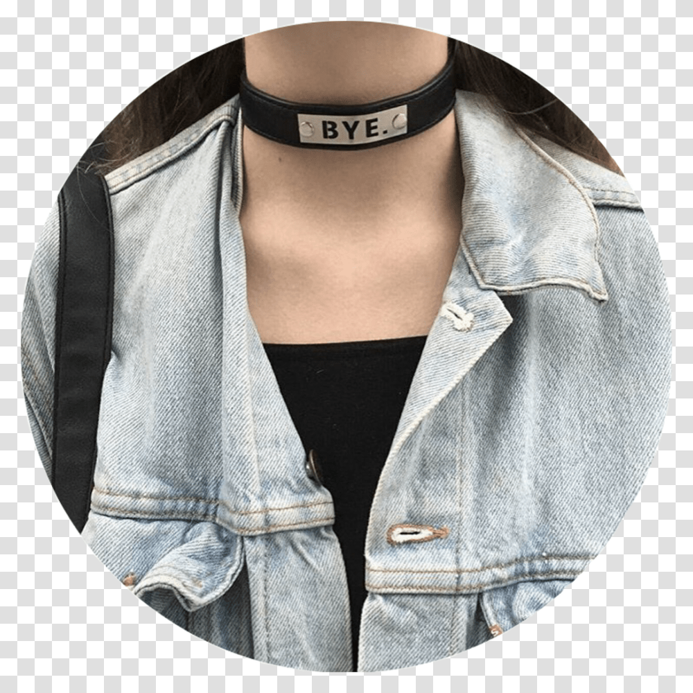 Grunge Tumblr Aesthetic Choker Girl Niche Icon Circle Anime Girl Aesthetic Icon, Apparel, Accessories, Accessory Transparent Png