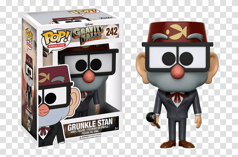 Grunkle Stan Funko Pop, Toy, Mascot, Super Mario, Performer Transparent Png