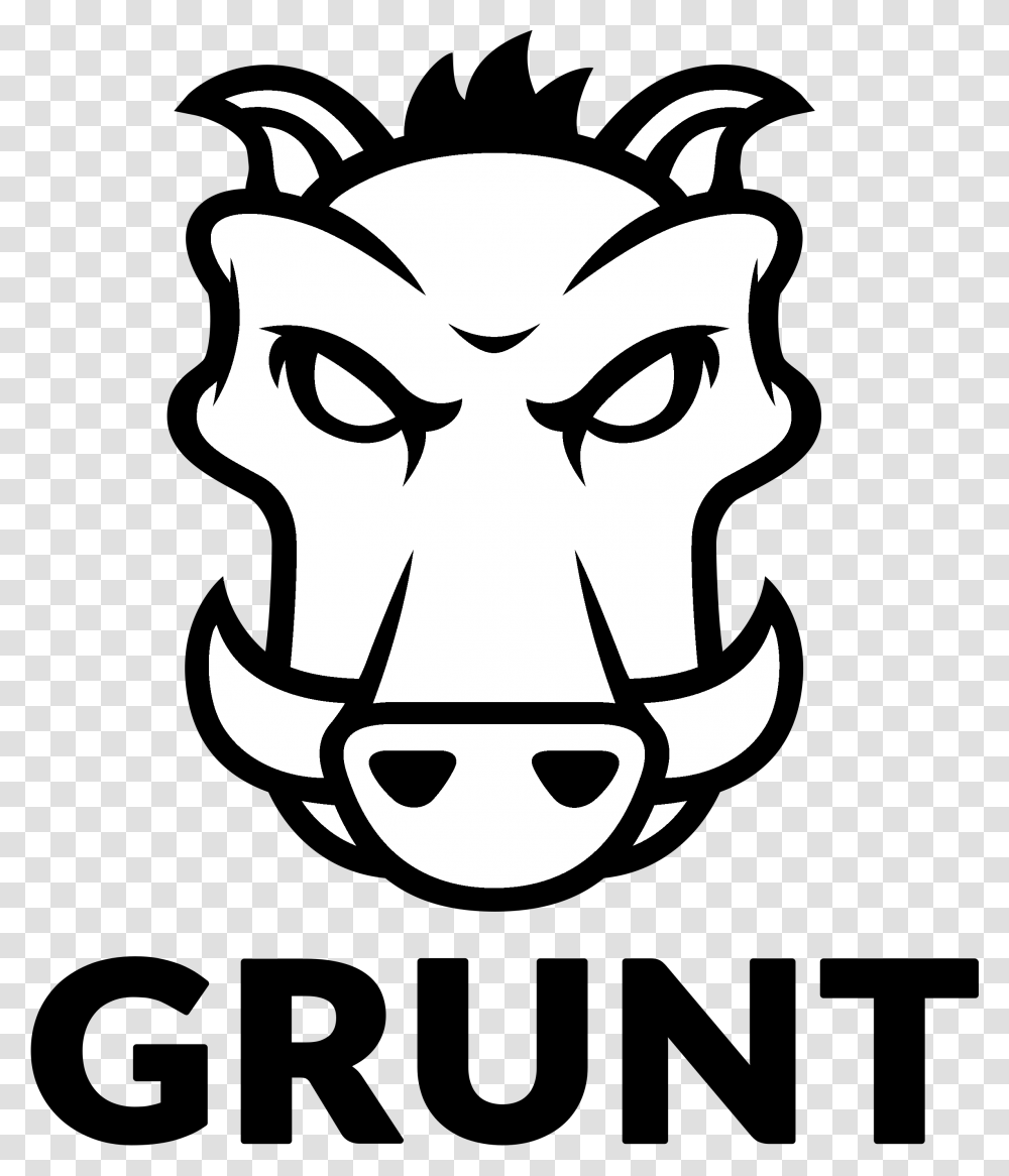 Grunt Logo Black And White Kansas City Chiefs Logo Black And White, Stencil, Label Transparent Png