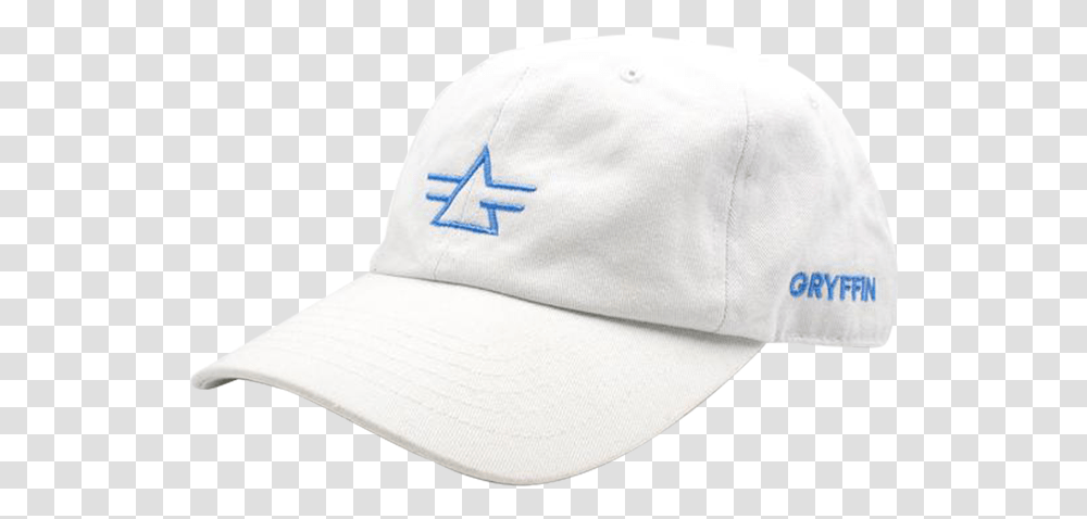 Gryffin Logo White Dad Hat Baseball Cap, Apparel, Swimwear Transparent Png