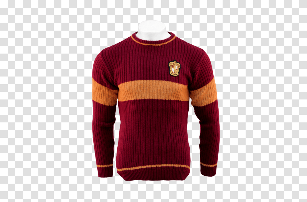 Gryffindor Quidditch Sweater Harry Potter Shop, Apparel, Long Sleeve, Cardigan Transparent Png