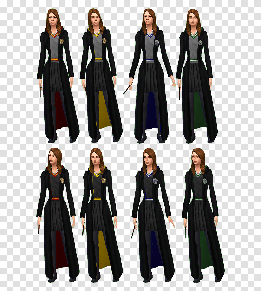 Gryffindor Scarf, Person, Dress, Female Transparent Png