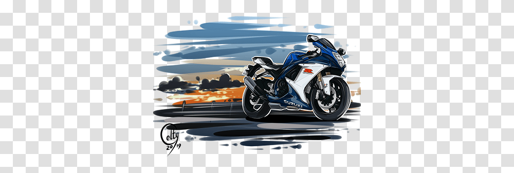Gsxr Projects Photos Videos Logos Illustrations And Suzuki Gsxr Cartoon, Vehicle, Transportation, Motorcycle, Outdoors Transparent Png