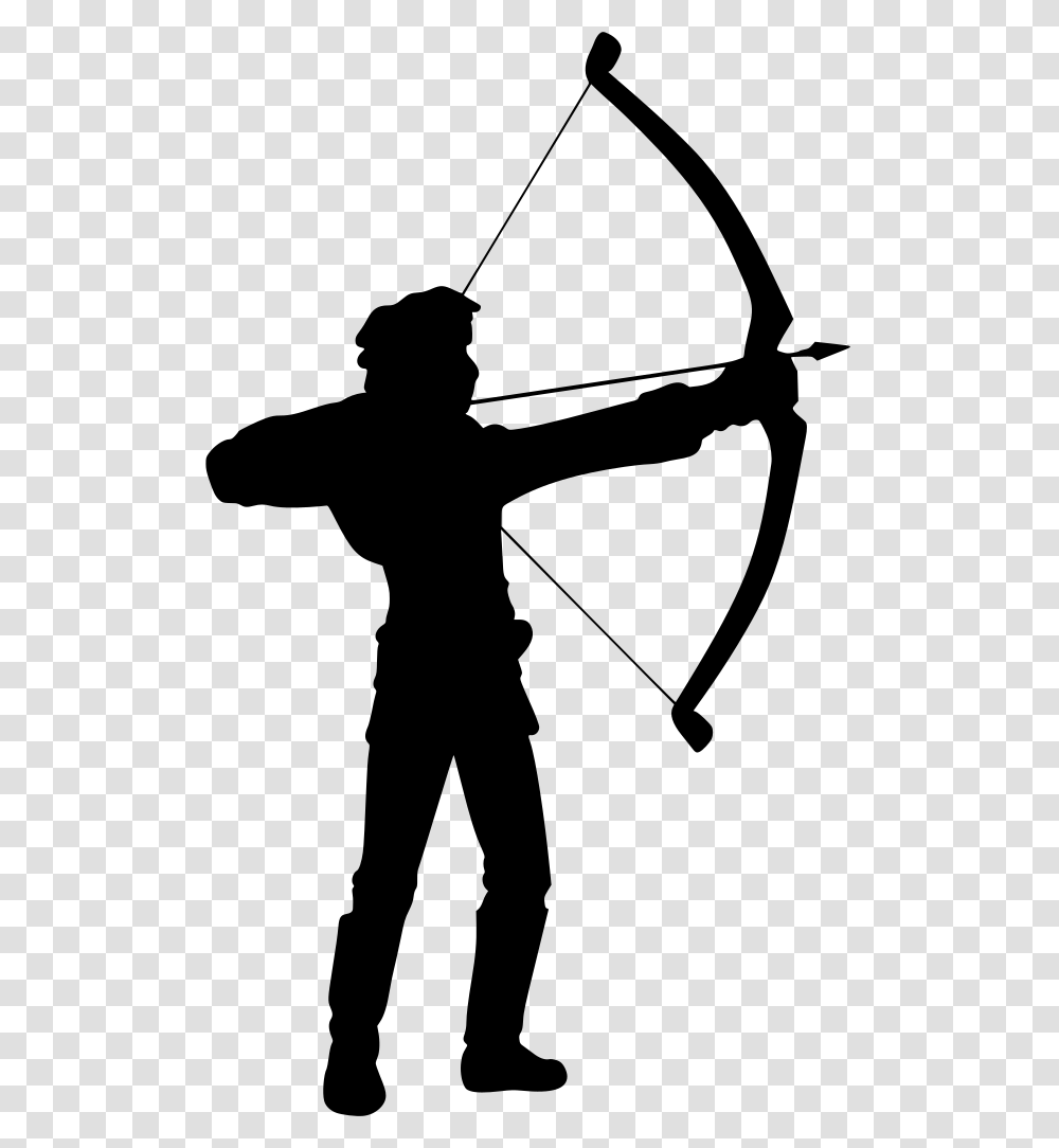 Gt Bow Person Aim Arrow, Gray, World Of Warcraft Transparent Png