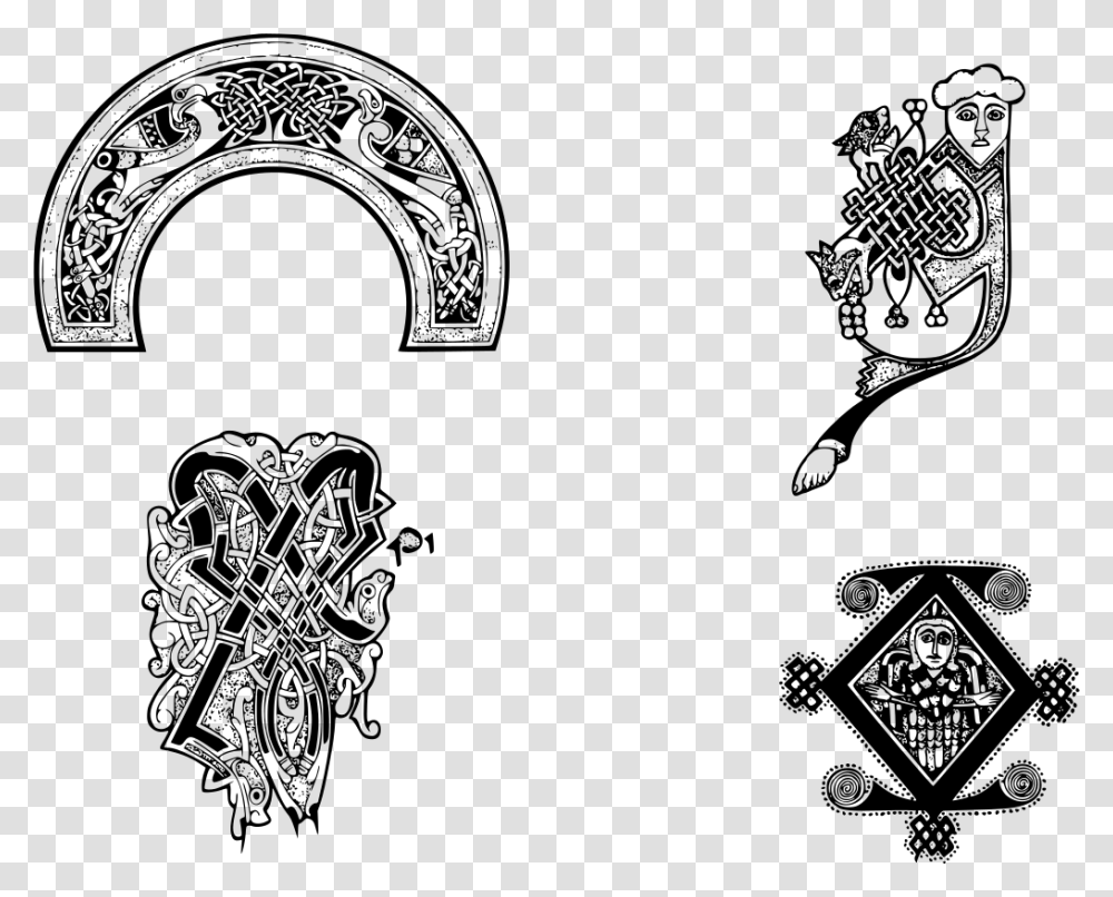 Gt Patterns Floral Celtic Gothic, Gray, World Of Warcraft Transparent Png