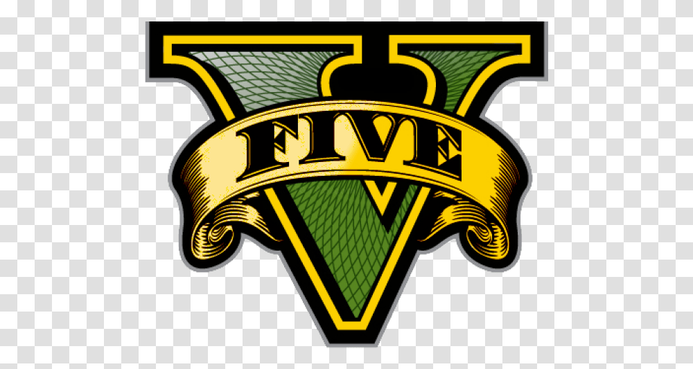 Gta 5 Logo Gold Grand Theft Auto V, Symbol, Label, Text, Badge Transparent Png