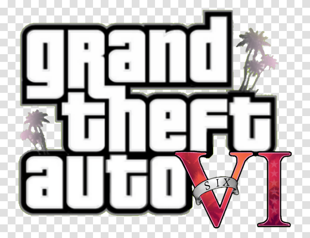 Gta 6 Logo Language, Grand Theft Auto, Scoreboard Transparent Png