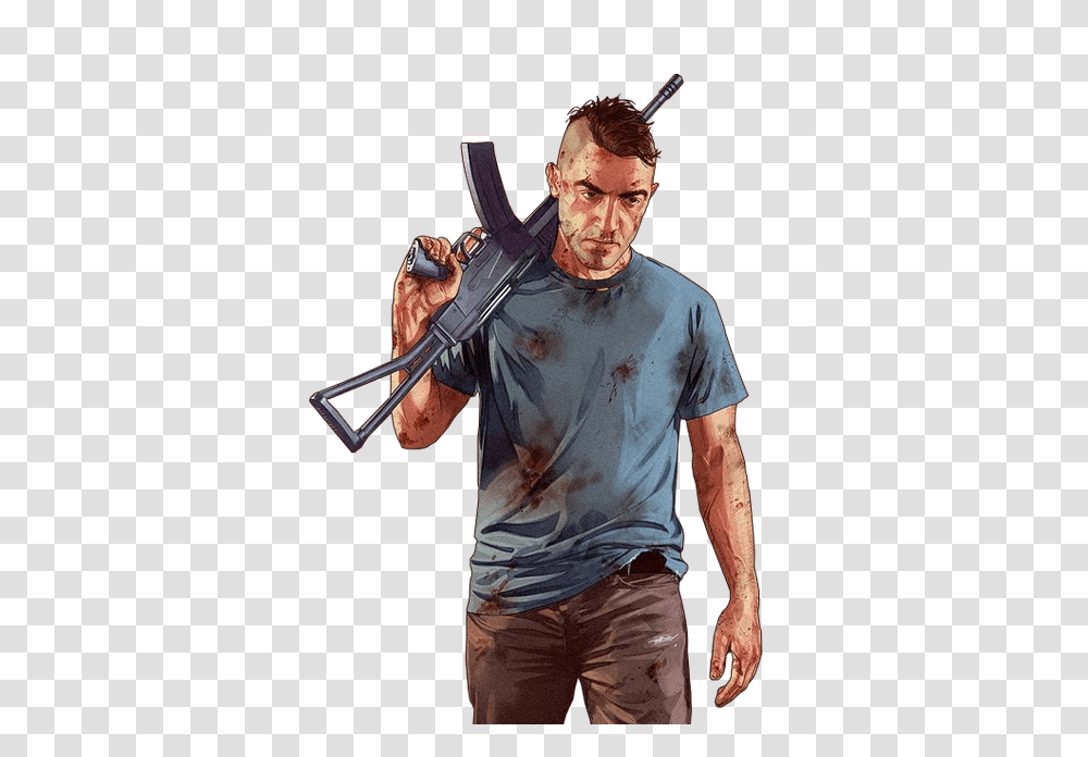 Gta, Game, Person, Weapon Transparent Png
