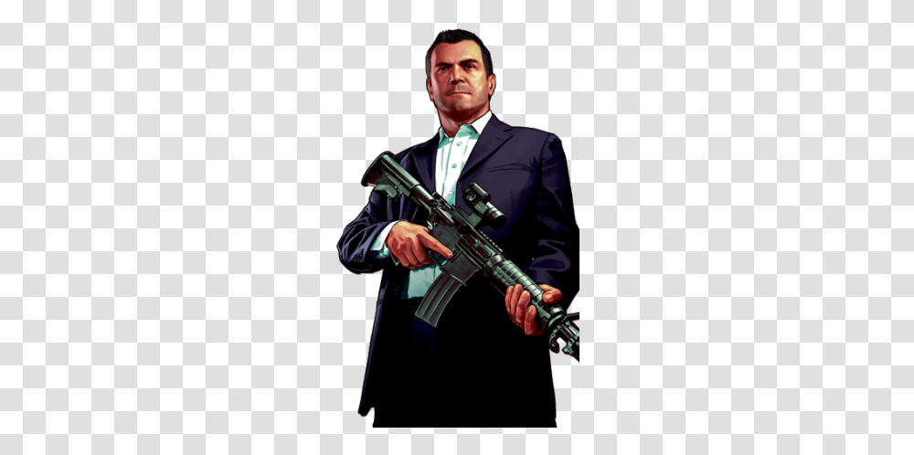 Gta, Game, Person, Human, Weapon Transparent Png