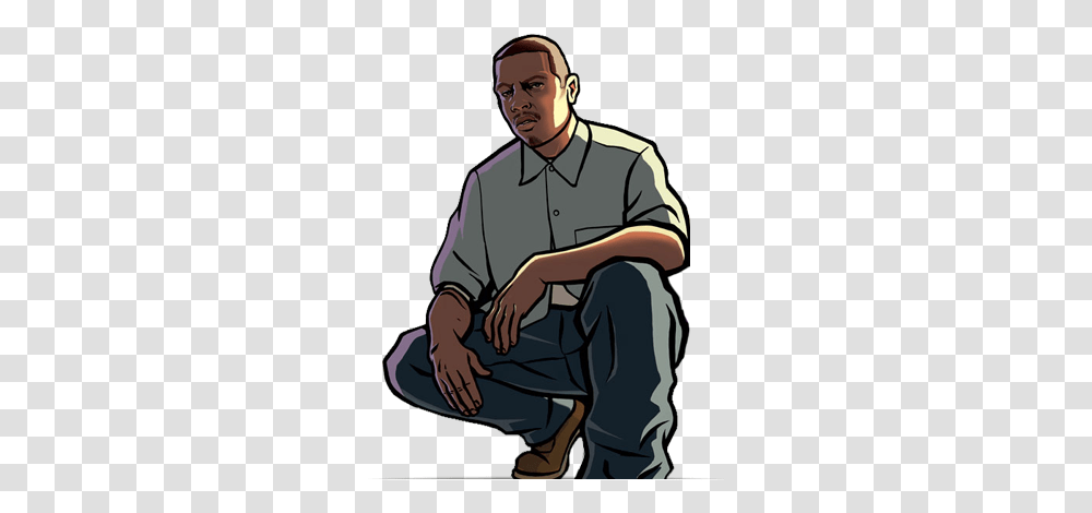 Gta, Game, Person, Sitting Transparent Png