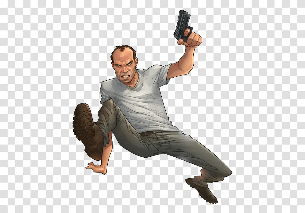 Gta Gta V Michael, Person, Man, Shoe Transparent Png