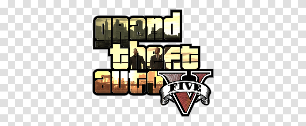 Gta Logo Logodix Grand Theft Auto V, Person, Human, Scoreboard, Minecraft Transparent Png