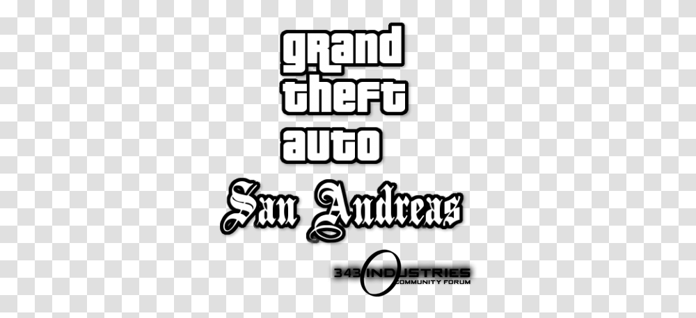 Gta San Andreas Logo Calligraphy, Text, Grand Theft Auto Transparent Png
