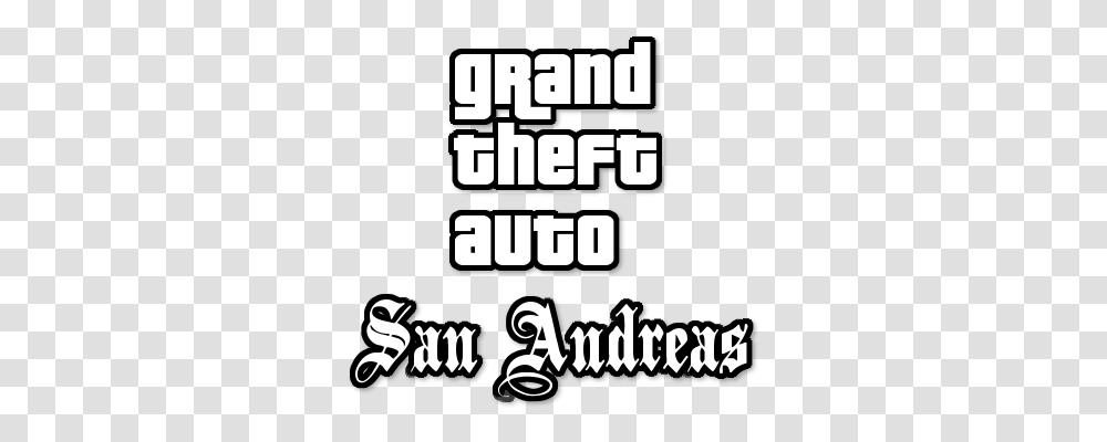 Gta San Andreas Logo Grand Theft Auto, Text, Label, Alphabet Transparent Png
