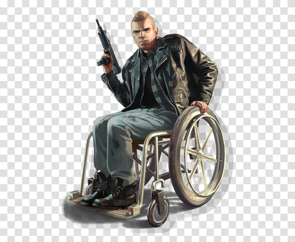 Gta The Lost And Damned Angus, Chair, Furniture, Wheel, Machine Transparent Png