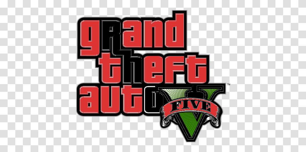 Gta V Logos For Loading Screens Red Gta 5 Logo, Grand Theft Auto, Scoreboard, Symbol, Trademark Transparent Png