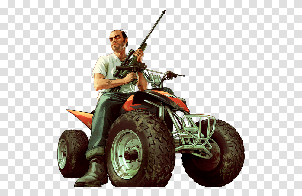 Gta V Rendery, Person, Motorcycle, Vehicle, Transportation Transparent Png