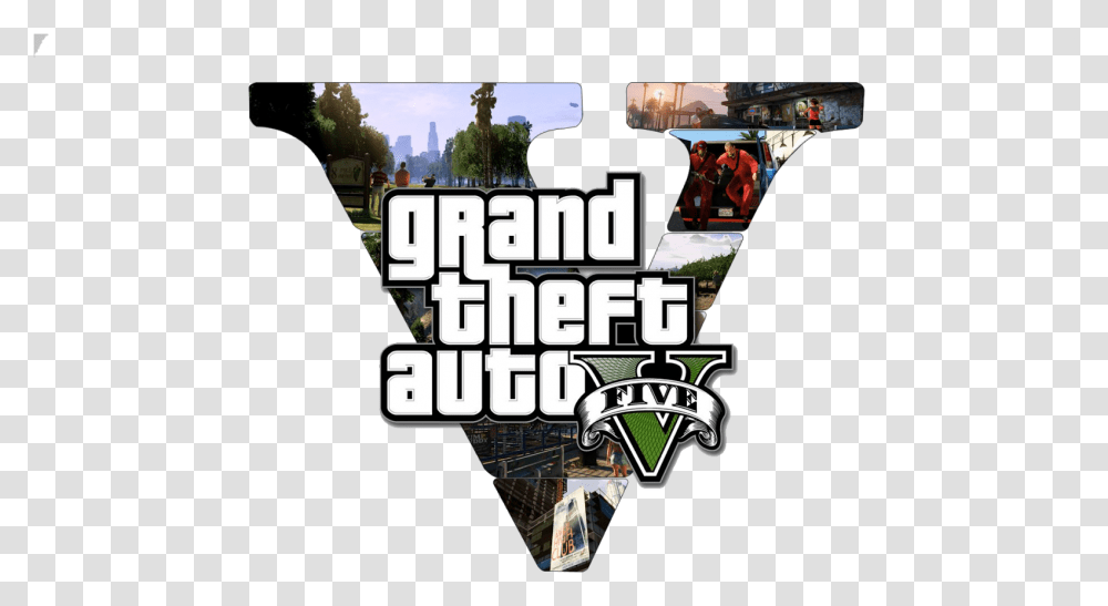 Gtav Logo A Final Visa 3 New Link Gta 5 Android Gta V, Person, Human, Grand Theft Auto Transparent Png