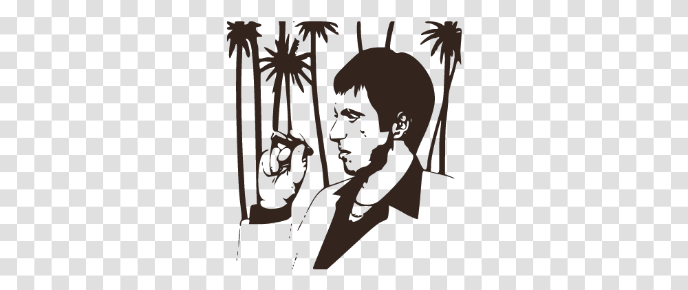 Gtsport Decal Search Engine Scarface Art, Stencil, Person, Human, Poster Transparent Png