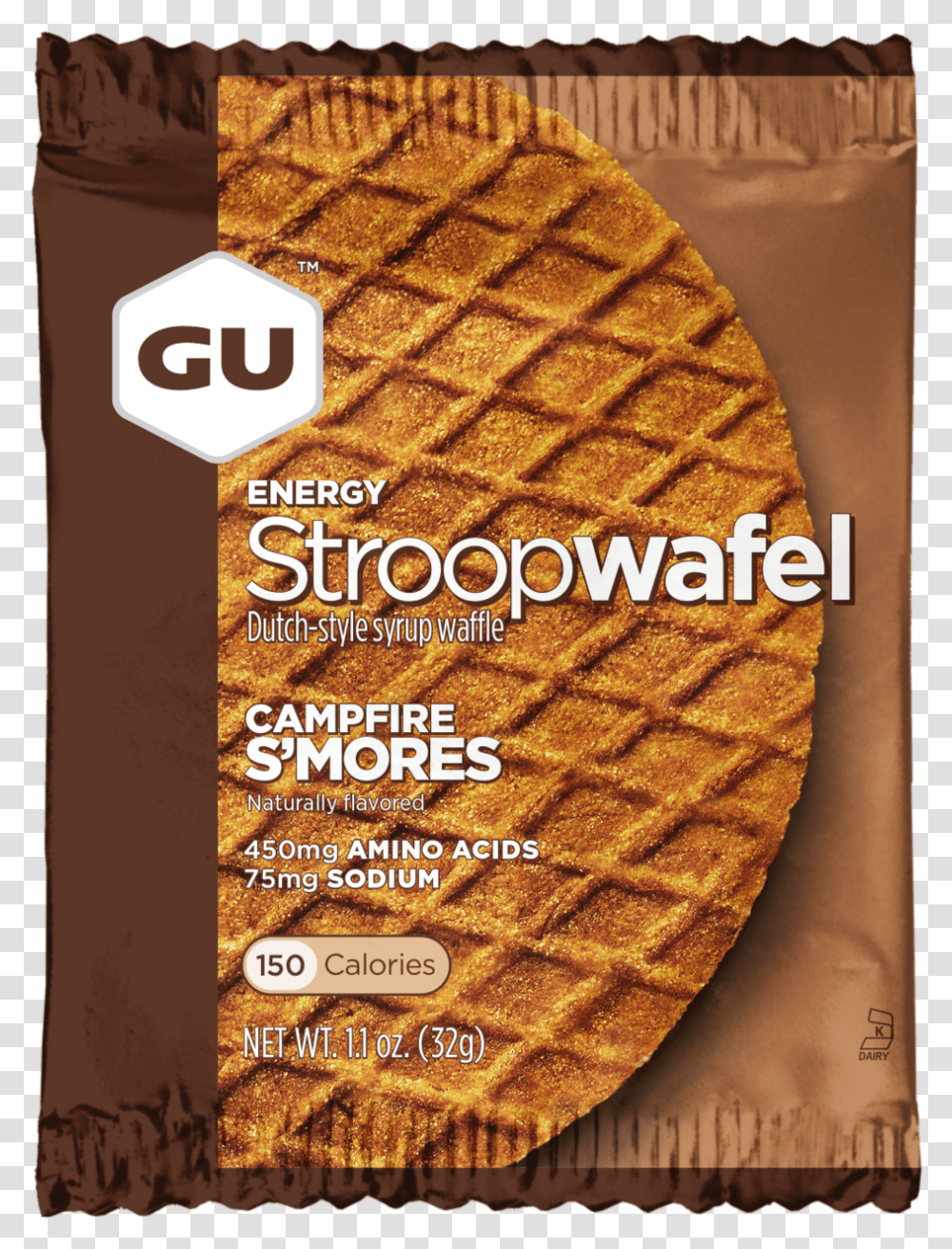 Gu Energy Stroopwafel Coconut, Waffle, Food Transparent Png