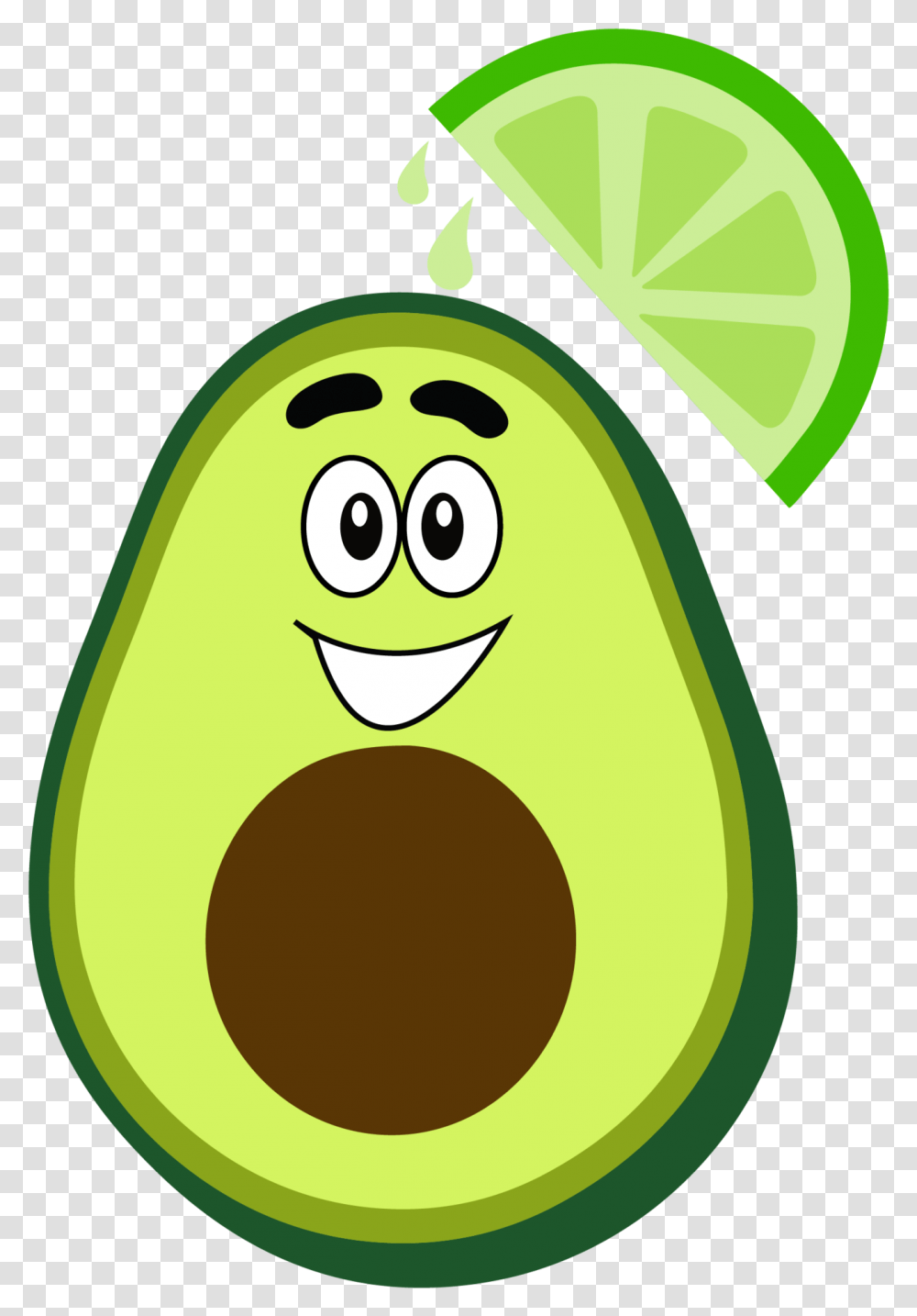Guacamole Lime On White Cheddar Guacamole Smiley, Plant, Fruit, Food, Avocado Transparent Png