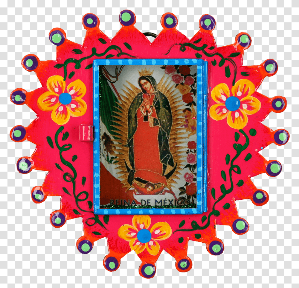 Guadalupe Round Niche Illustration, Graphics, Art, Floral Design, Pattern Transparent Png