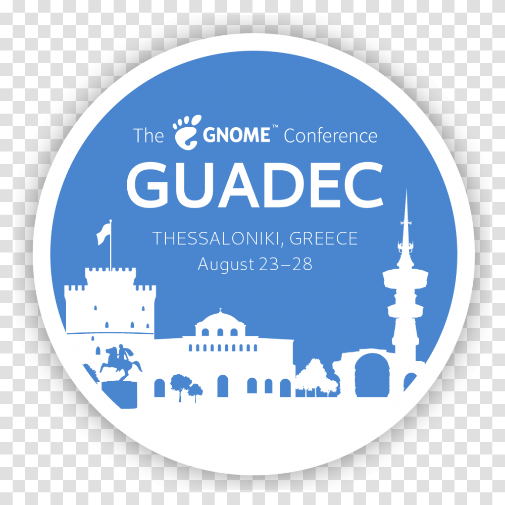 Guadec 2018, Label, Poster, Advertisement Transparent Png