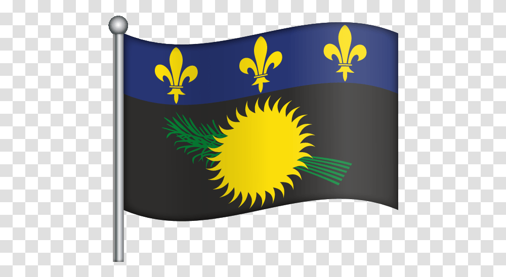Guadeloupe National Flag, Label Transparent Png