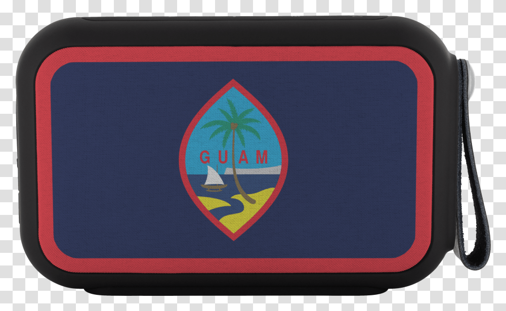 Guam Flag Thumpah Bluetooth Speaker Emblem, Rug, Logo, Trademark Transparent Png