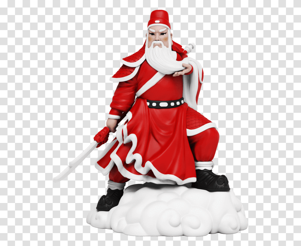 Guan Yu Santa Claus, Person, Human, Performer, Figurine Transparent Png