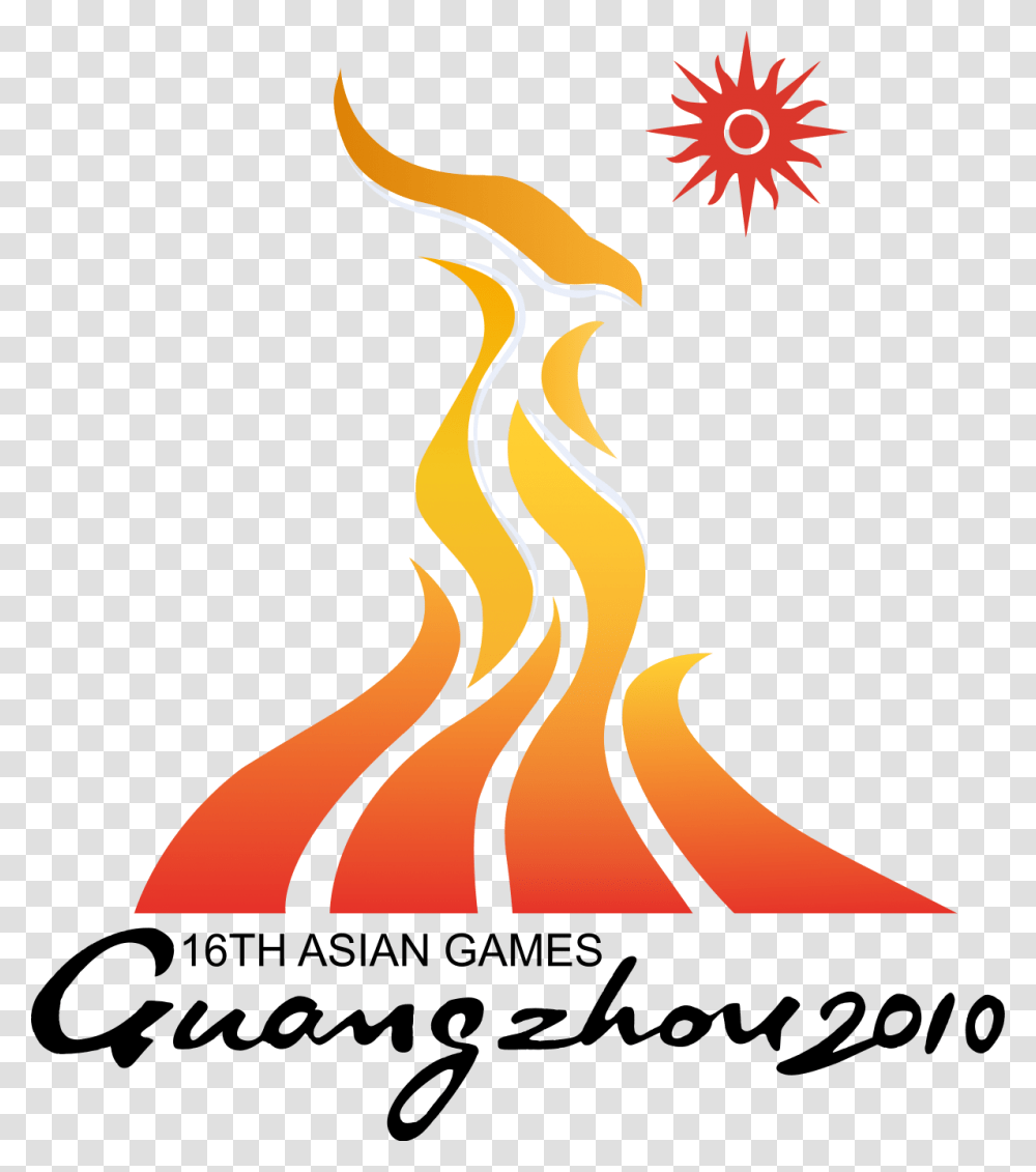 Guangzhou 2010 Asian Games, Fire, Flame, Bird, Animal Transparent Png
