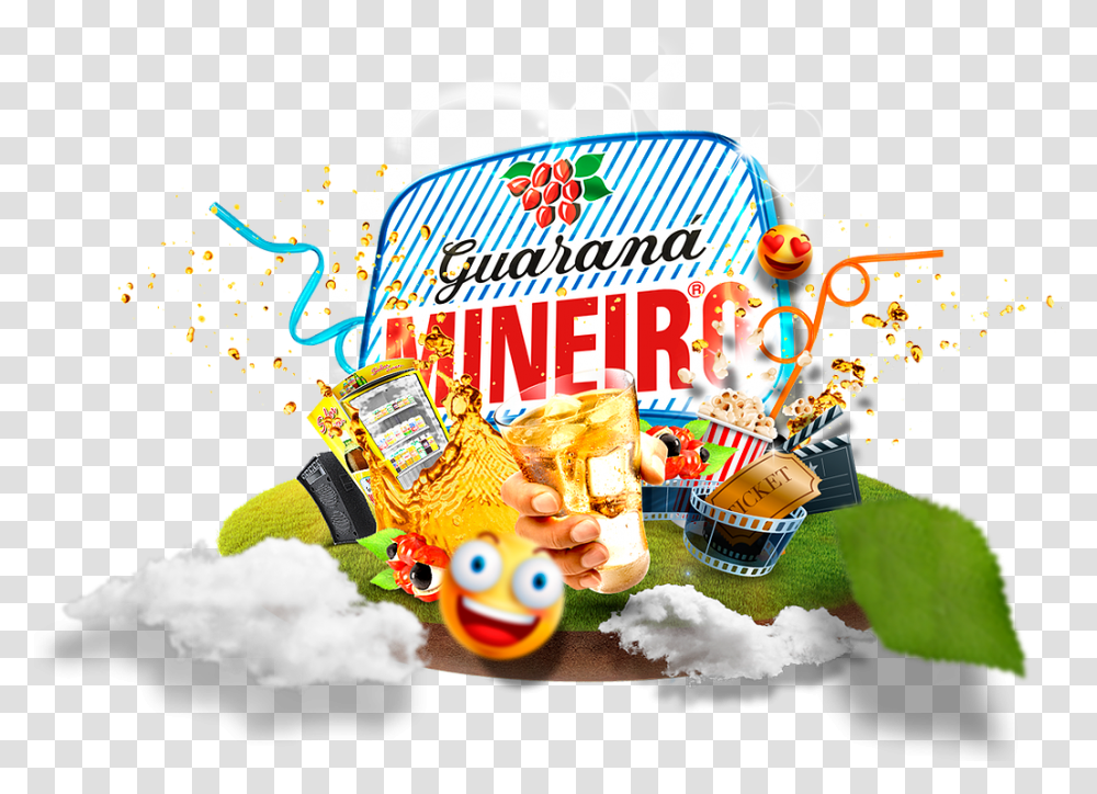Guaran Mineio Pizza Pipoca Filme Guarana Mineiro, Food, Sweets, Confectionery, Angry Birds Transparent Png
