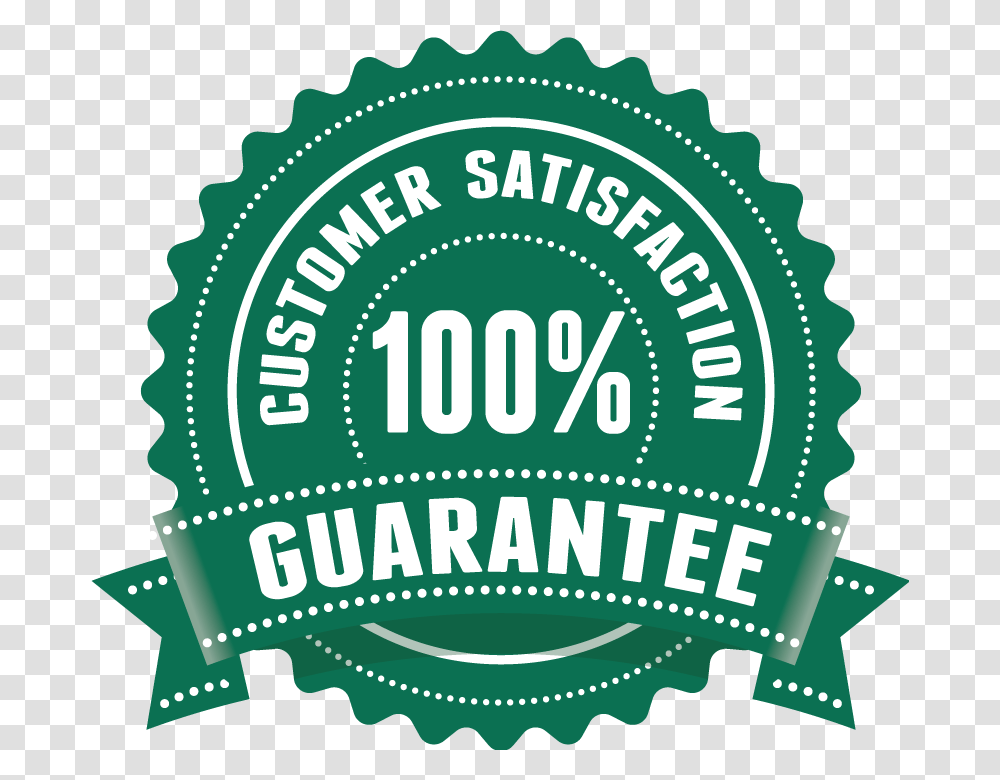 Guarantee 100 Satisfaction Guarantee, Label, Logo Transparent Png