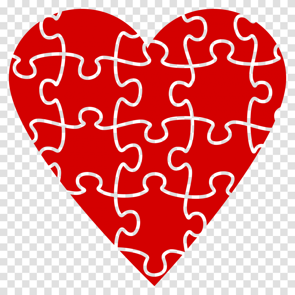 Guarantee Clipart Heart Heart Jigsaw Puzzle Clip Art, Plectrum, Game Transparent Png